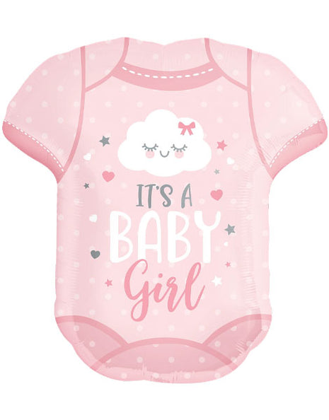 24in Anagram Baby Girl Onesie Balloon