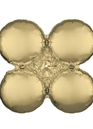 24in Anagram Large White Gold Magic Arch Balloon