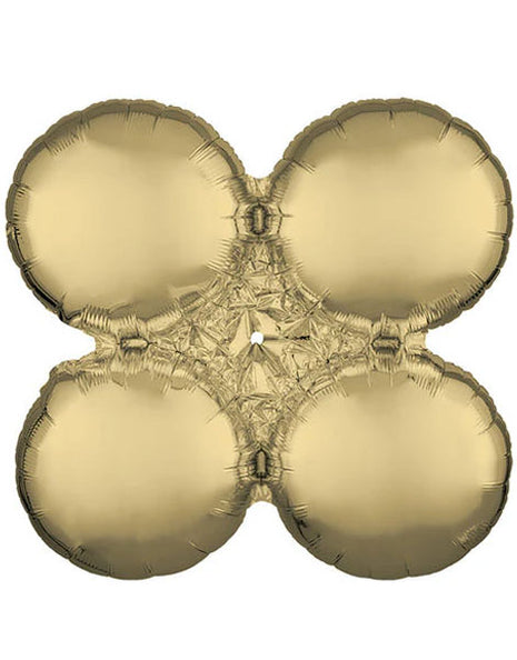 24in Anagram Large White Gold Magic Arch Balloon