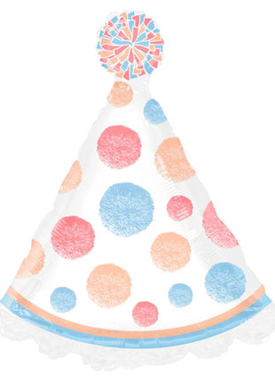 24in Tuftex Pom Pom Party Hat Balloon