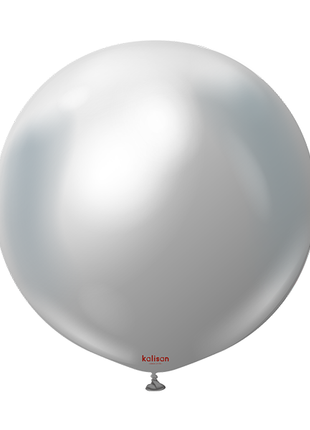 24in Kalisan Mirror Silver 2Ct - Joker Party Supply