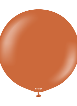 24in Kalisan Retro Rust Orange 2Ct - Joker Party Supply