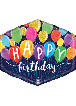 25in Betallic Festive Birthday Balloons Balloon