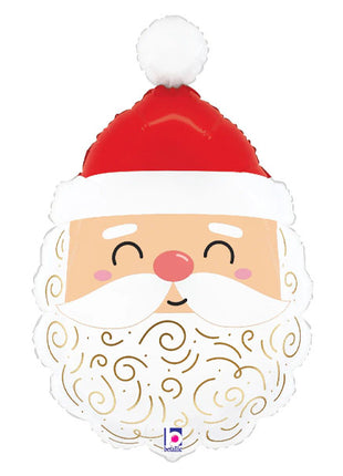 25in Betallic Joyful Santa Balloon