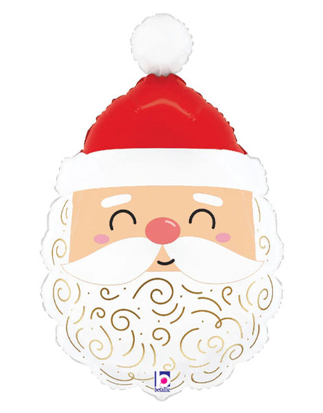 25in Betallic Joyful Santa Balloon