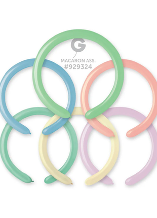 260 Gemar Macaron Assorted Balloons 50ct #929270 - Joker Party Supply