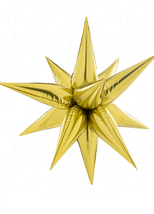40in DecoChamp Gold Starburst Balloon - Joker Party Supply