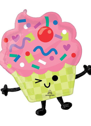 26in Anagram Vibrant Cupcake Balloon