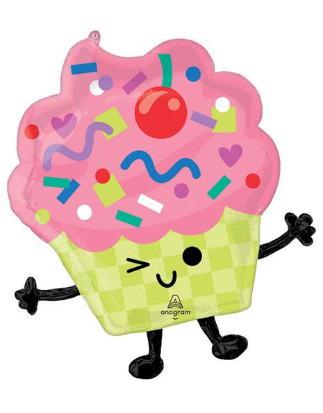 26in Anagram Vibrant Cupcake Balloon