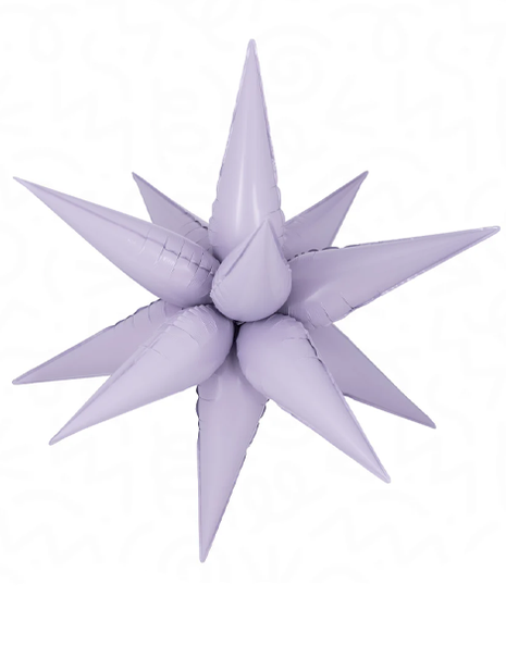 26in DecoChamp Lilac Starburst Balloon - Joker Party Supply