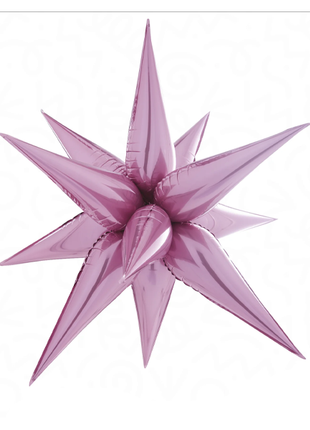 26in DecoChamp Light Pink Starburst Balloon - Joker Party Supply