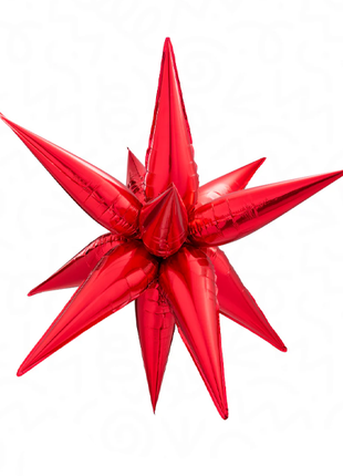 26in DecoChamp Red Starburst Balloon - Joker Party Supply
