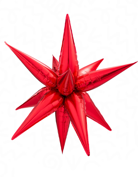 26in DecoChamp Red Starburst Balloon - Joker Party Supply