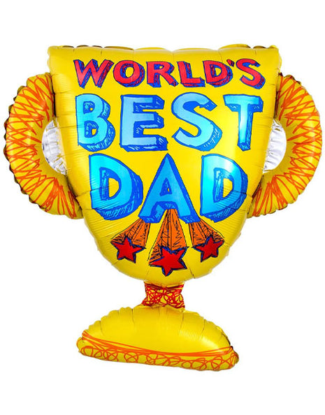 27in Anagram Best Dad Trophy Balloon