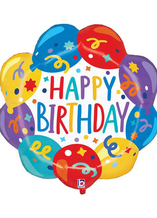 27in Anagram Birthday Wreath Balloon