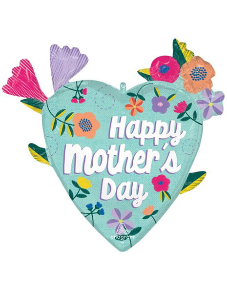 27in Anagram Happy mother's Day Threaded Love Balloon