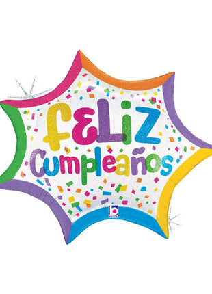 27in Betallic Explosión De Confeti De Cumpleaños Balloon