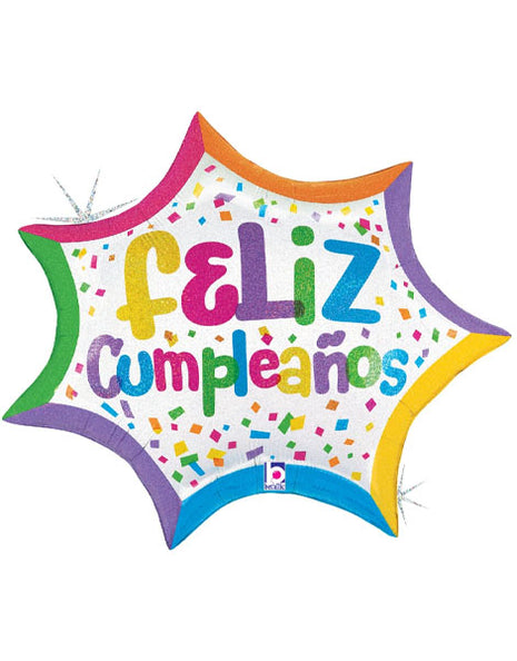 27in Betallic Explosión De Confeti De Cumpleaños Balloon