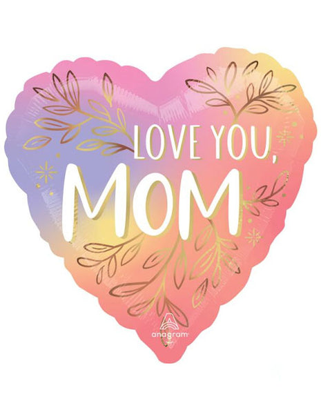 28in Anagram Botanical Traces Love You Mom Balloon