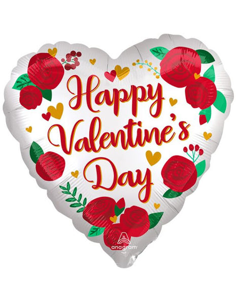 28in Anagram Satin Infused Happy Valentine's Day Roses Balloon