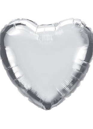 28in Anagram Silver Heart Balloon