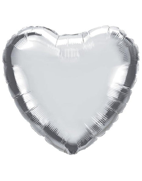 28in Anagram Silver Heart Balloon