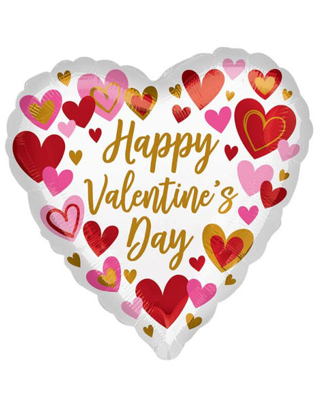 28in Angram Playful Valentine's Day Hearts Balloon