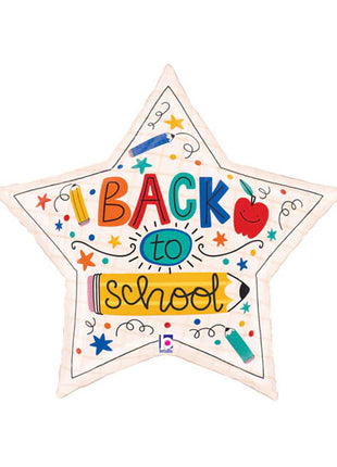 28in Betallic Back to School Star Balloon