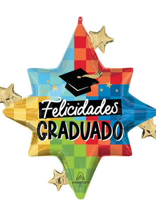 29in Anagram Diploma Check Felicidades Graduado Balloon