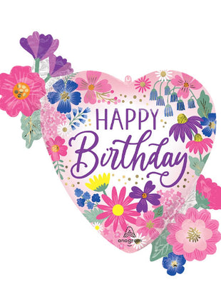 29in Anagram Garden Florals Birthday Balloon