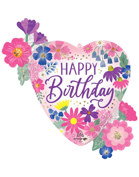 29in Anagram Garden Florals Birthday Balloon