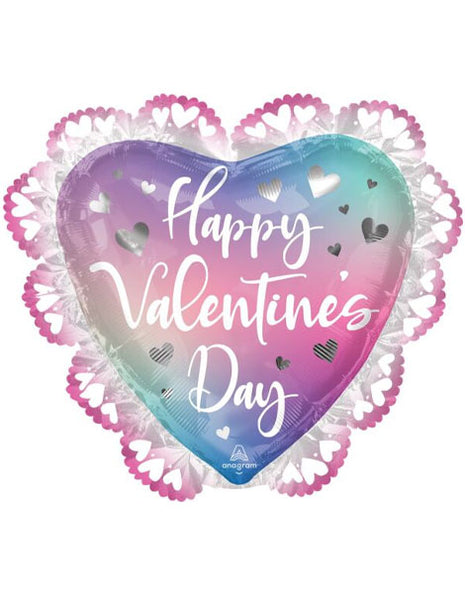 29in Anagram Happy Valentine's Day Filtered Ombré Balloon
