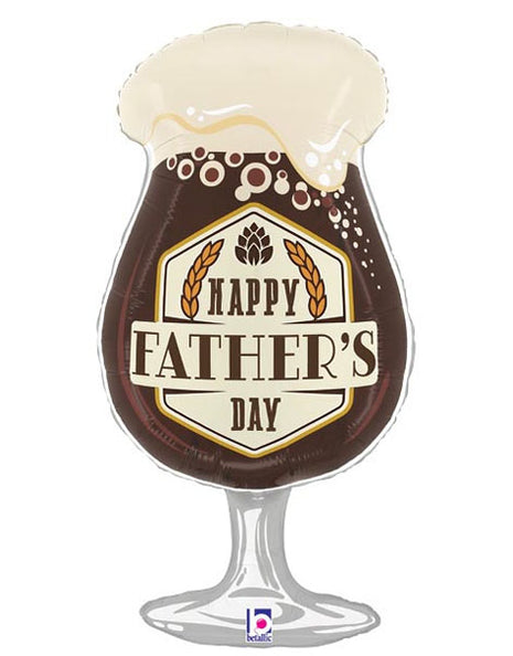 29in Betallic Father's Day Craft Beer Glass Balloon