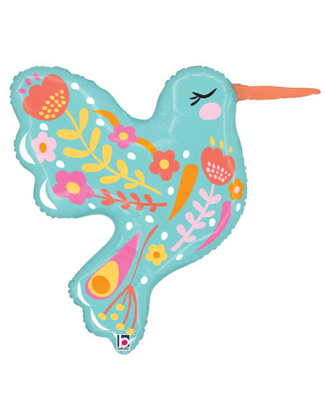 29in Betallic Fun Folk Hummingbird Balloon
