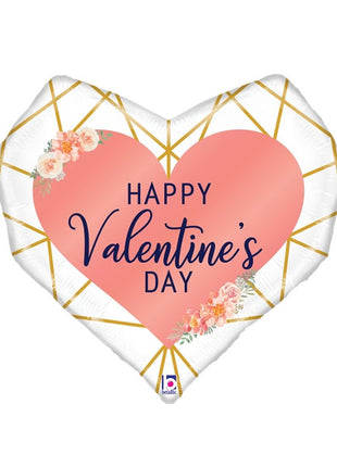 29in Betallic Geo Valentine Balloon