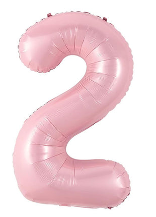 40in Joker Party Pink Number 2 Balloon - Joker Party Supply