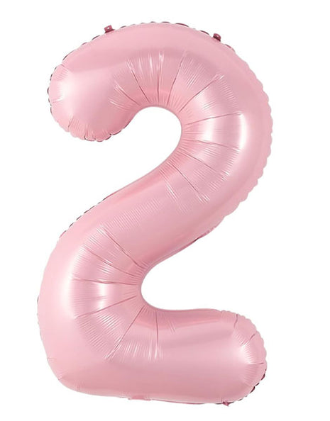 40in Joker Party Pink Number 2 Balloon - Joker Party Supply