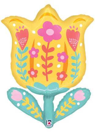 30in Betallic Fun Folk Tulip Balloon