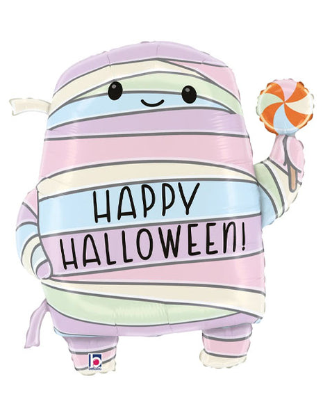 30in Betallic Pastel Halloween Mummy Balloon