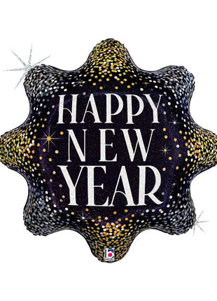 30in Betallic Sparkle New Year Burst Balloon