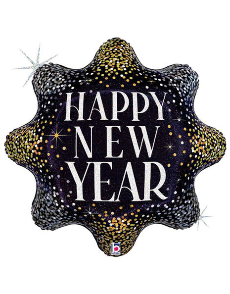 30in Betallic Sparkle New Year Burst Balloon