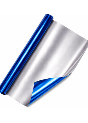 30in Metallic Blue Cellophane Roll 100ft