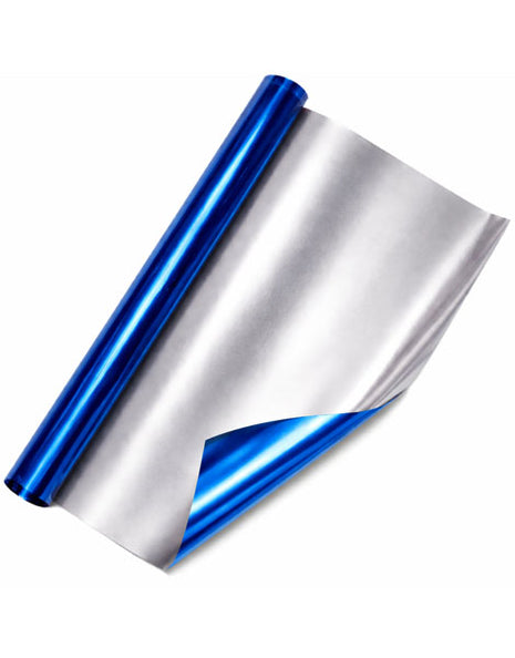 30in Metallic Blue Cellophane Roll 100ft