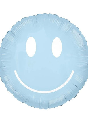 30in Tuftex Friendly Smile Blue Balloon