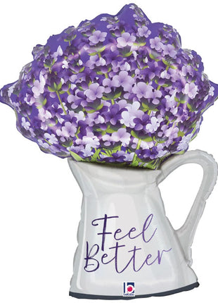 31in Betallic Feel Better Lavender Pitcher Balloon