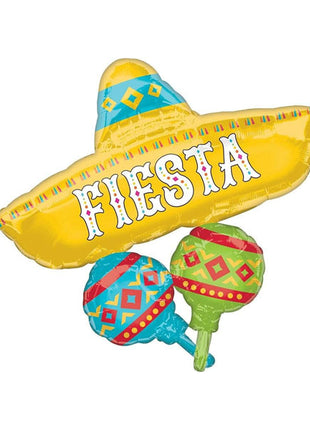 32in Anagram Fiesta Cluster Balloon