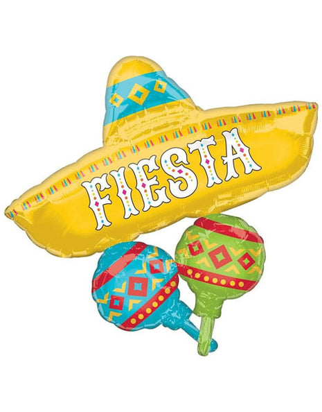32in Anagram Fiesta Cluster Balloon