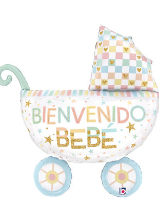 32in Baetallic Cochecito de Bebé (Baby Carriage) Balloon