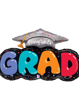 32in Betallic Congrats Grad Balloon Letters Balloon