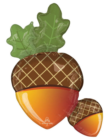 33in Anagram Welcome Fall Acorns Balloon
